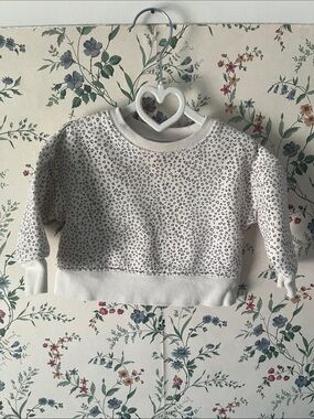 Carter’s 12M Girl Cream Leopard-Print Sweatshirt